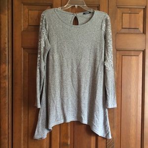 Gray oversized sweater